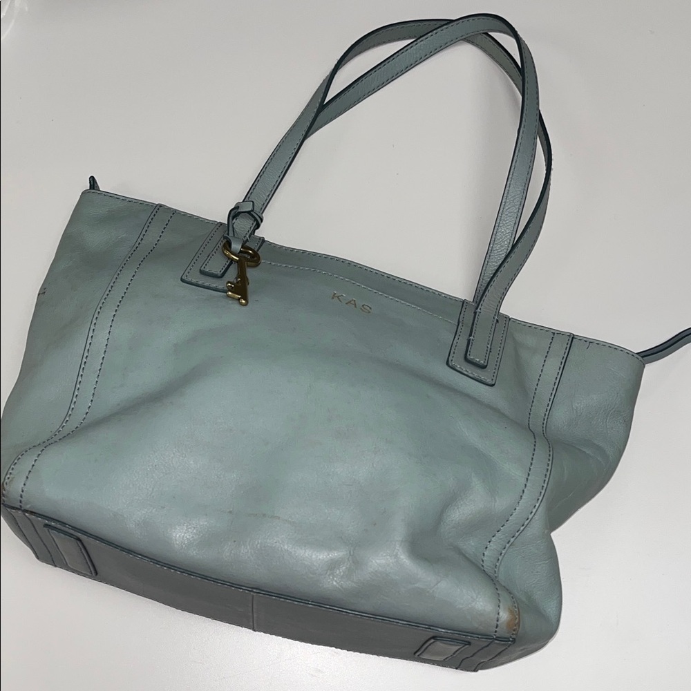 Fossil Women's Teal Blue Tote Bag